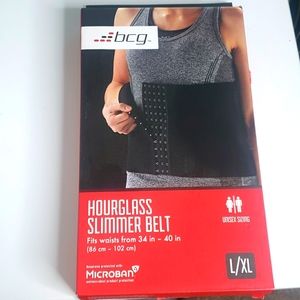 Hourglass skimmer belt